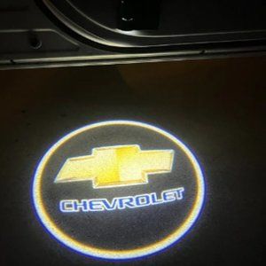 *BRIGHT* 'Chevy' Logo Welcome/Entrance LED Projector Door/floor Light Set Of 2